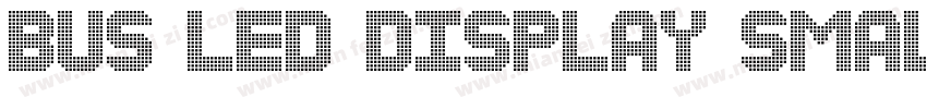 Bus Led Display Smal字体转换